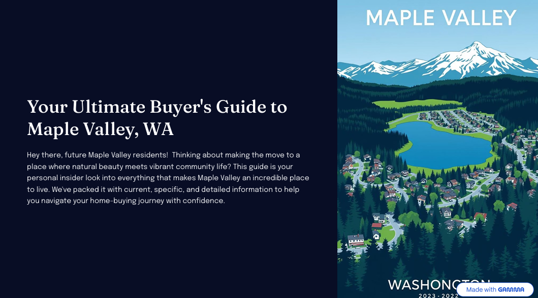 Maple Valley Guide Preview